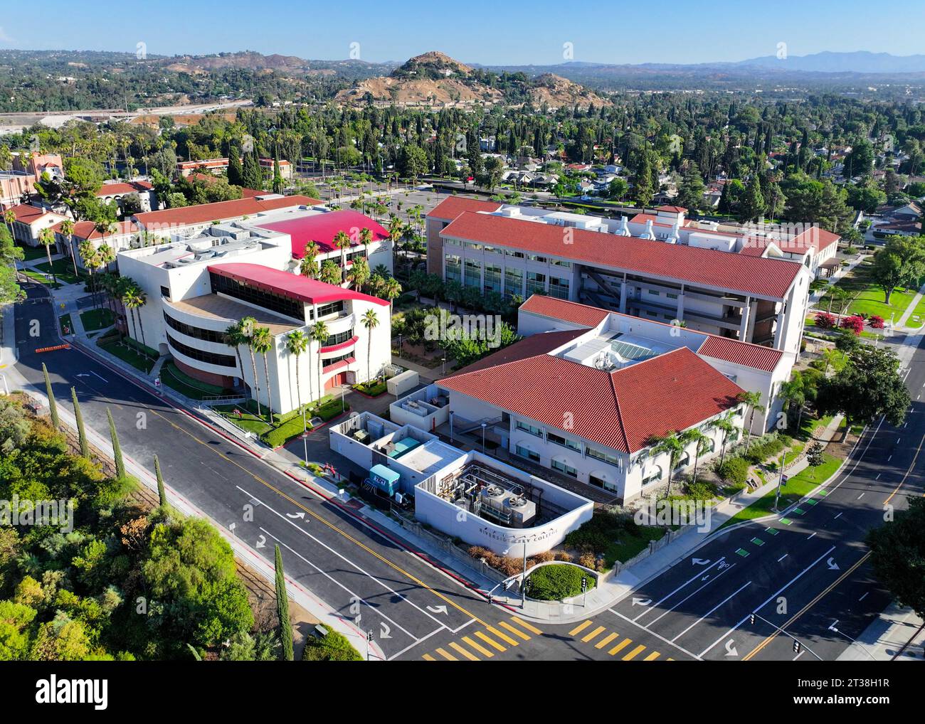 Allgemeine Gesamtansicht vom Riverside City College am Montag, 14. August 2023 in Riverside, CA. (Dylan Stewart/Image of Sport) Stockfoto