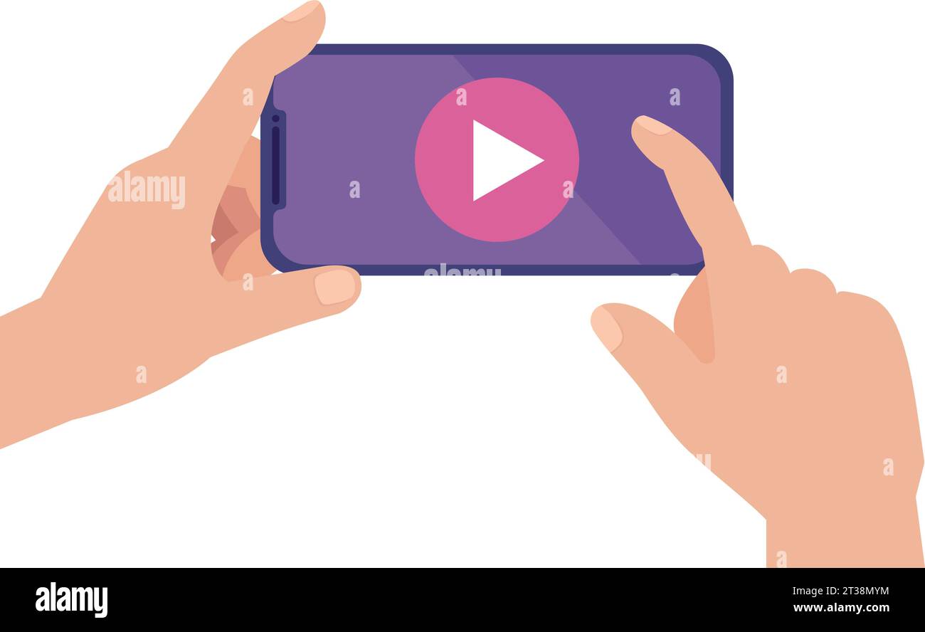 Digitale Video Online-Bildung isoliert Stock Vektor