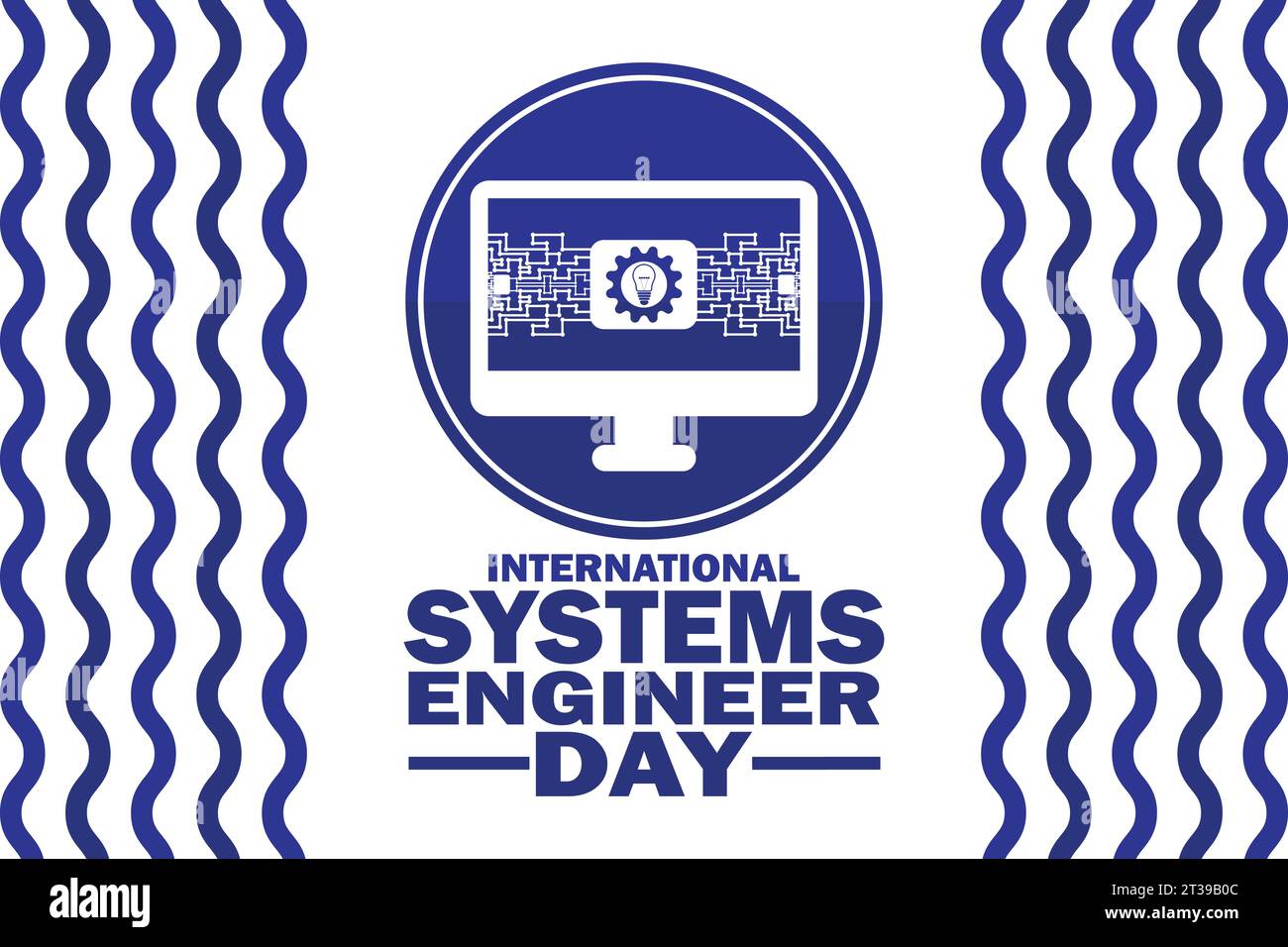 International Systems Engineer Day. Vektorabbildung. Geeignet für Grußkarten, Poster und Banner Stock Vektor