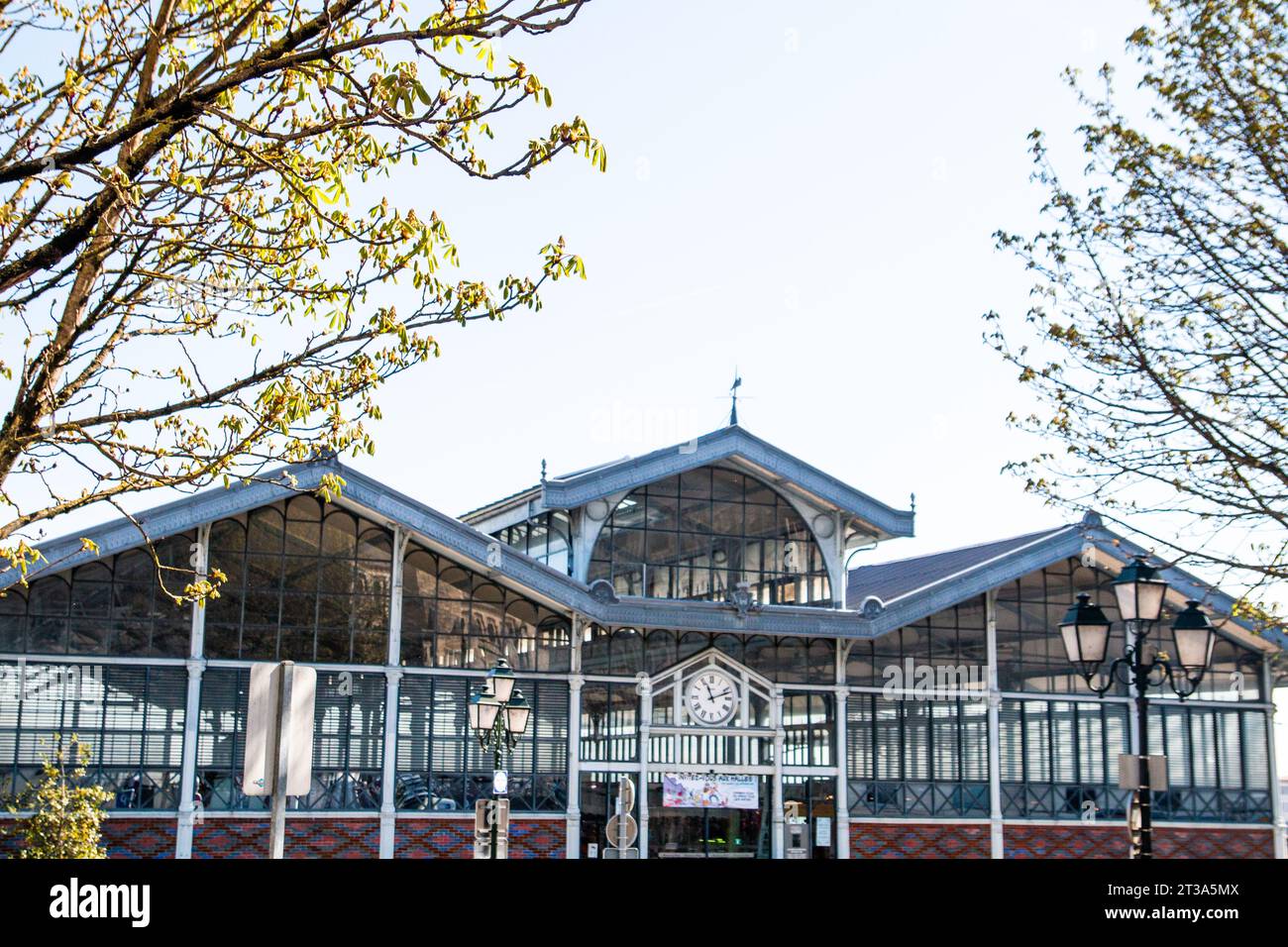 ANGOULEME HALLES MARCHE COUVERT Stockfoto