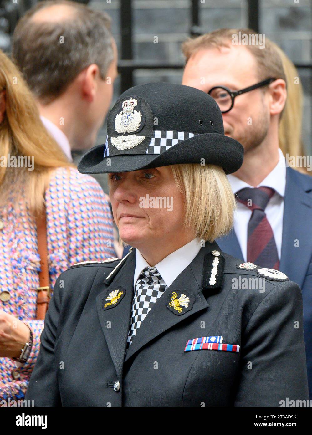 Amanda Blakeman – Chief Constable of North Wales Police / Heddlu Gogledd Cymru – in Downing Street nach einem Treffen über die Zunahme von Shoplifti Stockfoto
