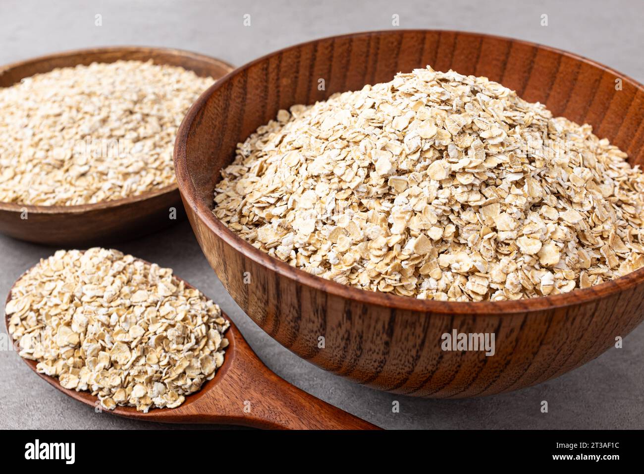 Frühstück Haferbrei aus Hafer Stockfoto