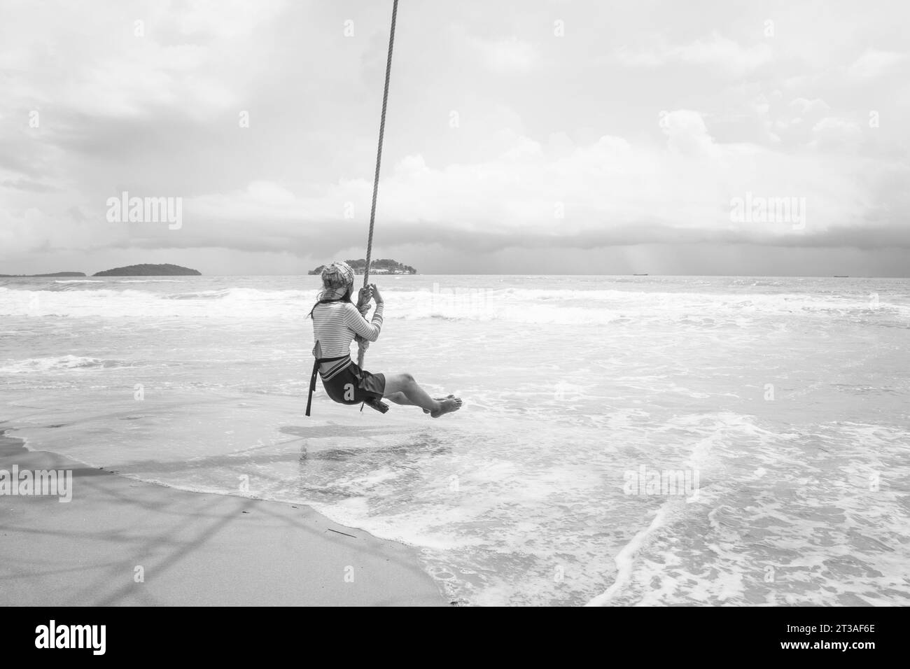 Kambodscha, Sihanoukville, Momente der Entspannung am Strand Stockfoto