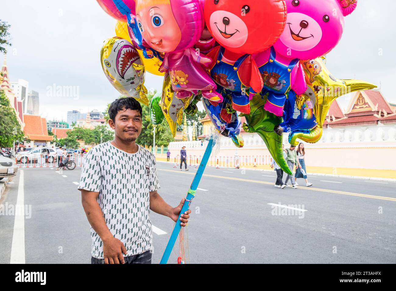 Kambodscha, Phnom Penh, Händler Stockfoto