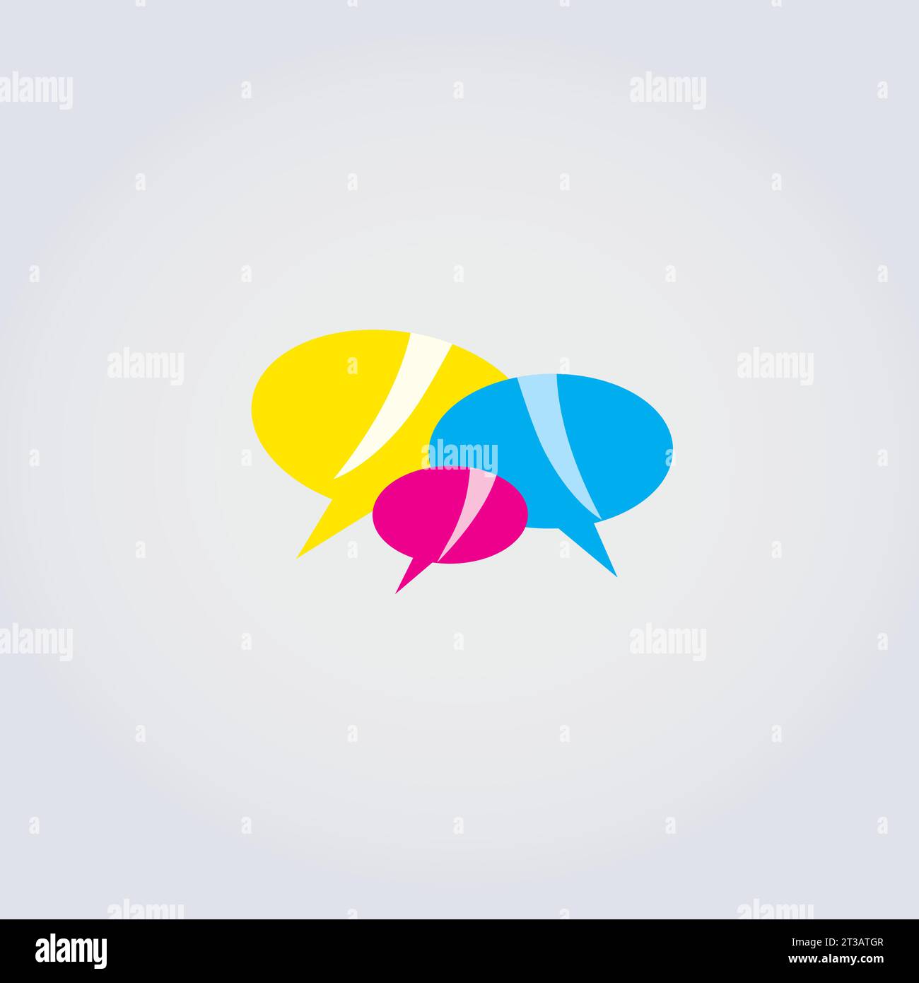Abstraktes Symbol Logo Design Sonstige Kommunikation Dialog Sprechen Netzwerk Primärfarben Vektor Stock Vektor