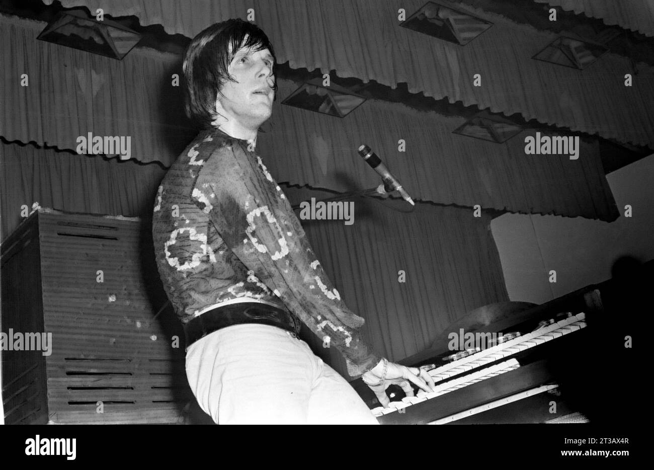 Keith Emerson von The Nice Playing on Stage at the Winter Gardens, Weston Super Mare, 24. August 1968. Stockfoto