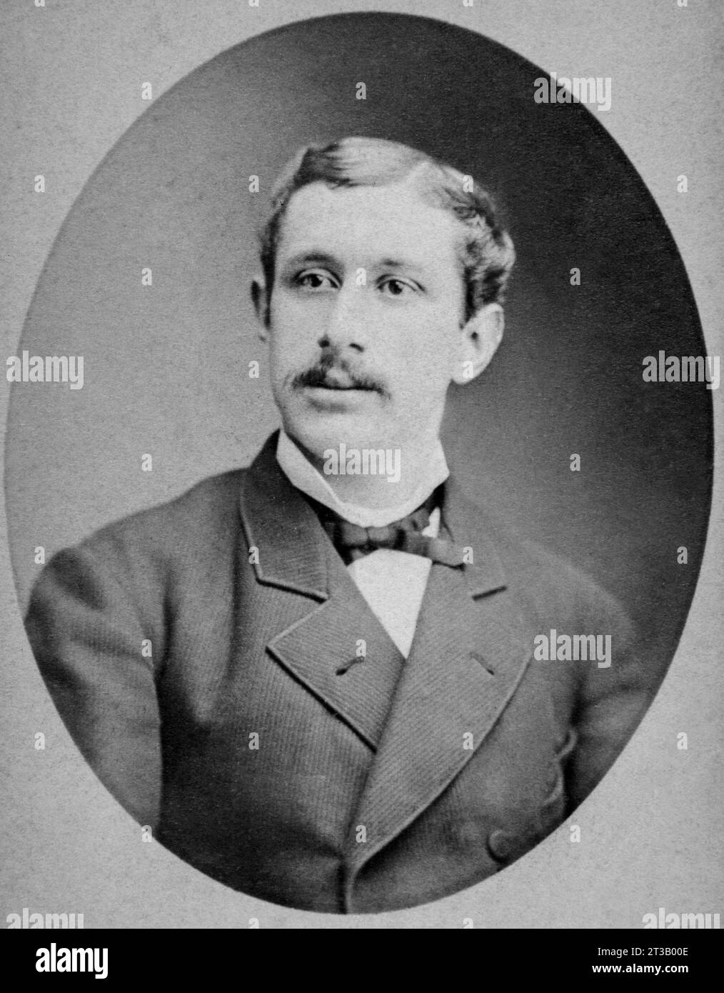 Porträt von Herve de Maupassant (1856–1889) Bruder von Guy Stockfoto