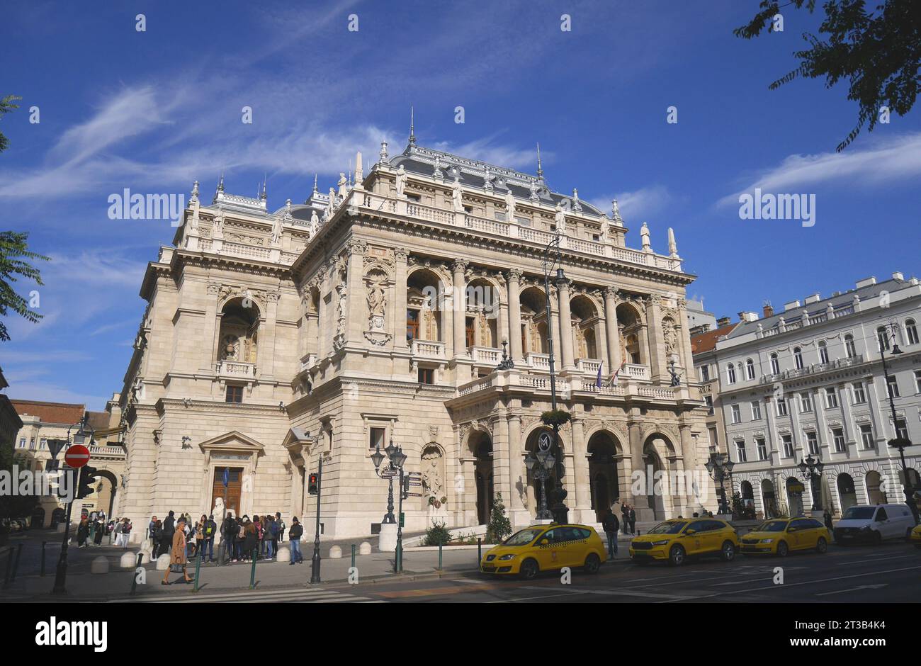 Die Ungarische Staatsoper, Andrassy ut, Andrassy Avenue, Budapest, Ungarn Stockfoto