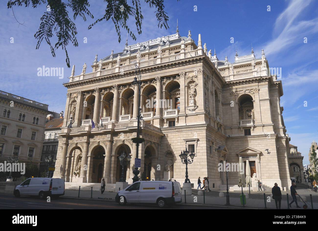 Die Ungarische Staatsoper, Andrassy ut, Andrassy Avenue, Budapest, Ungarn Stockfoto