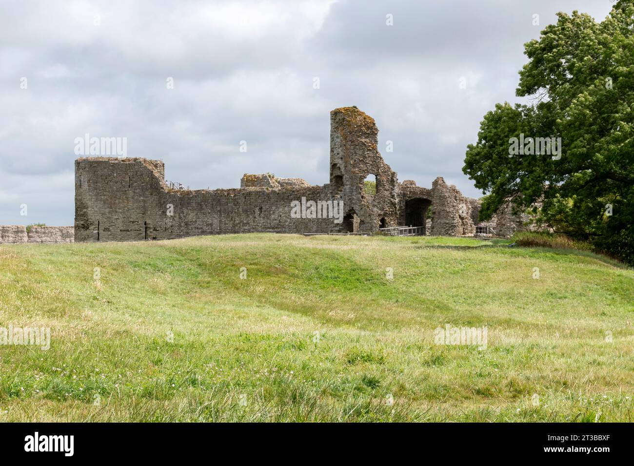 Pevensey Castle, East Sussex, UK Stockfoto