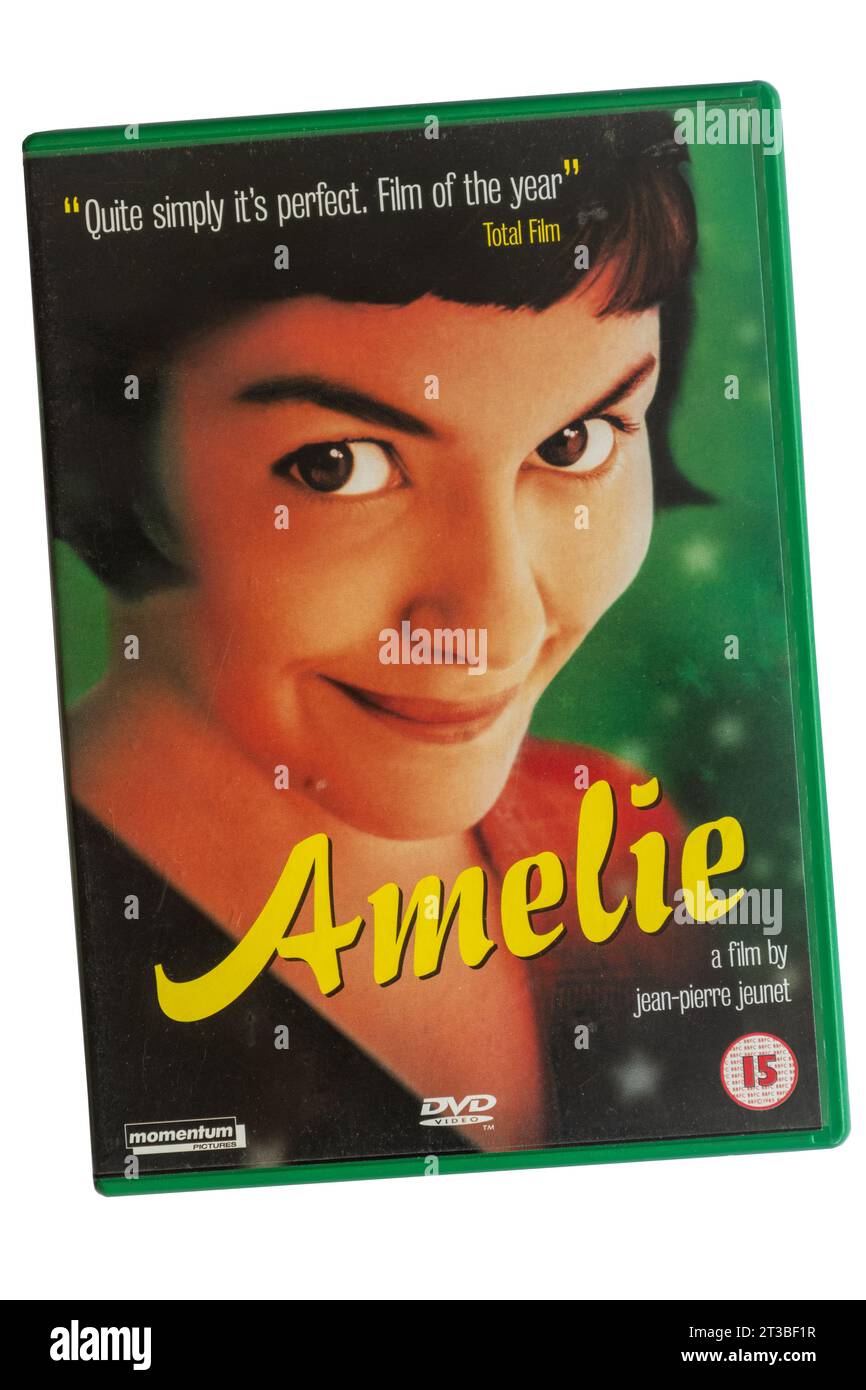 Amelie DVD, romantischer Comedy-Film mit der französischen Schauspielerin Audrey Tautou Stockfoto