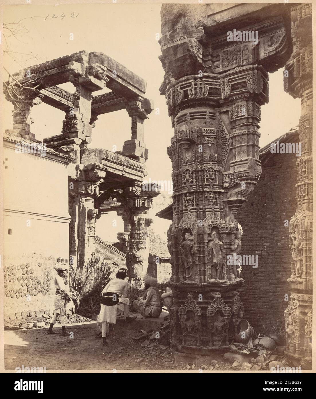 Ruinen der „Rudra Mala“ in Siddhpur Stockfoto