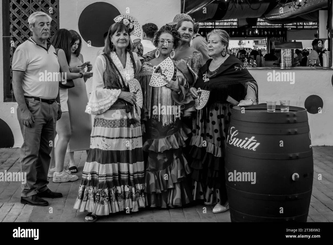 Spanien im Jahr 2023 Fuengirola Feria Stockfoto