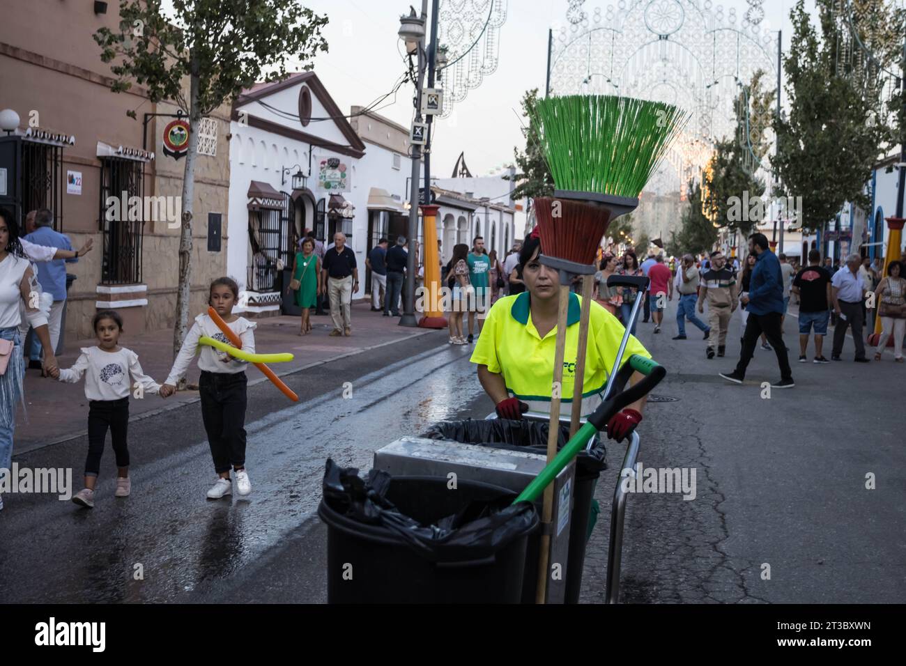 Spanien im Jahr 2023 Fuengirola Feria Stockfoto