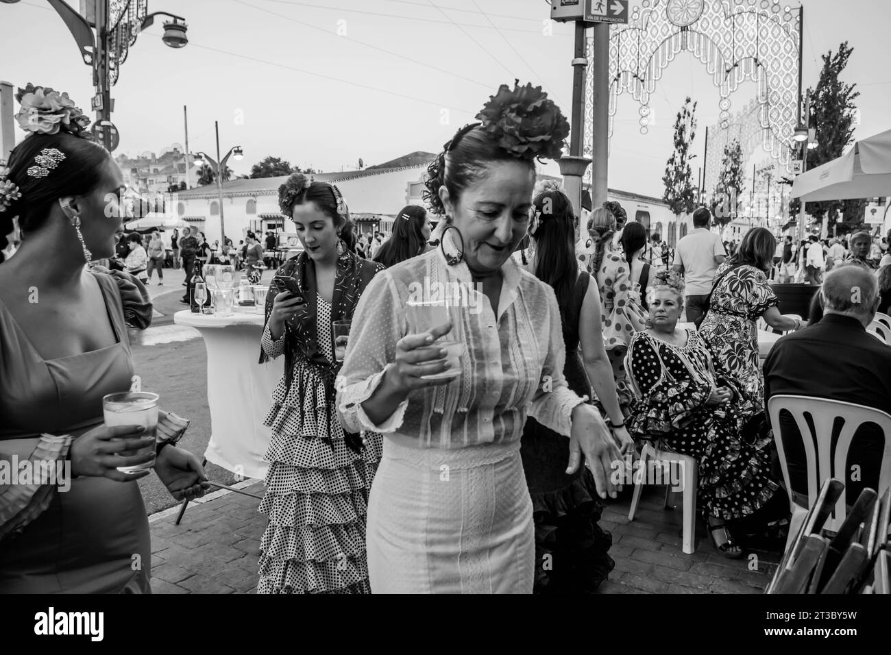 Spanien im Jahr 2023 Fuengirola Feria Stockfoto