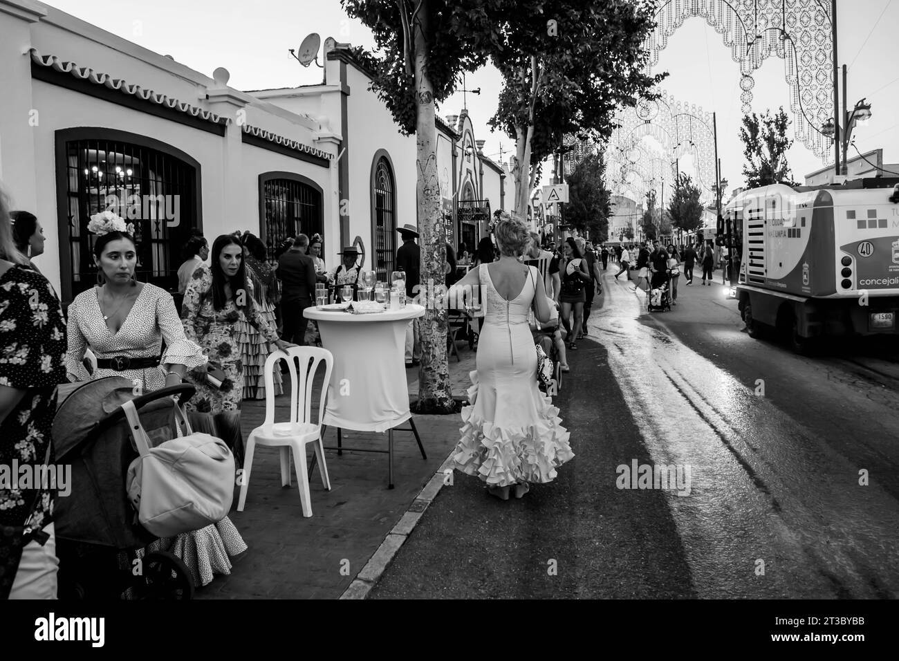 Spanien im Jahr 2023 Fuengirola Feria Stockfoto