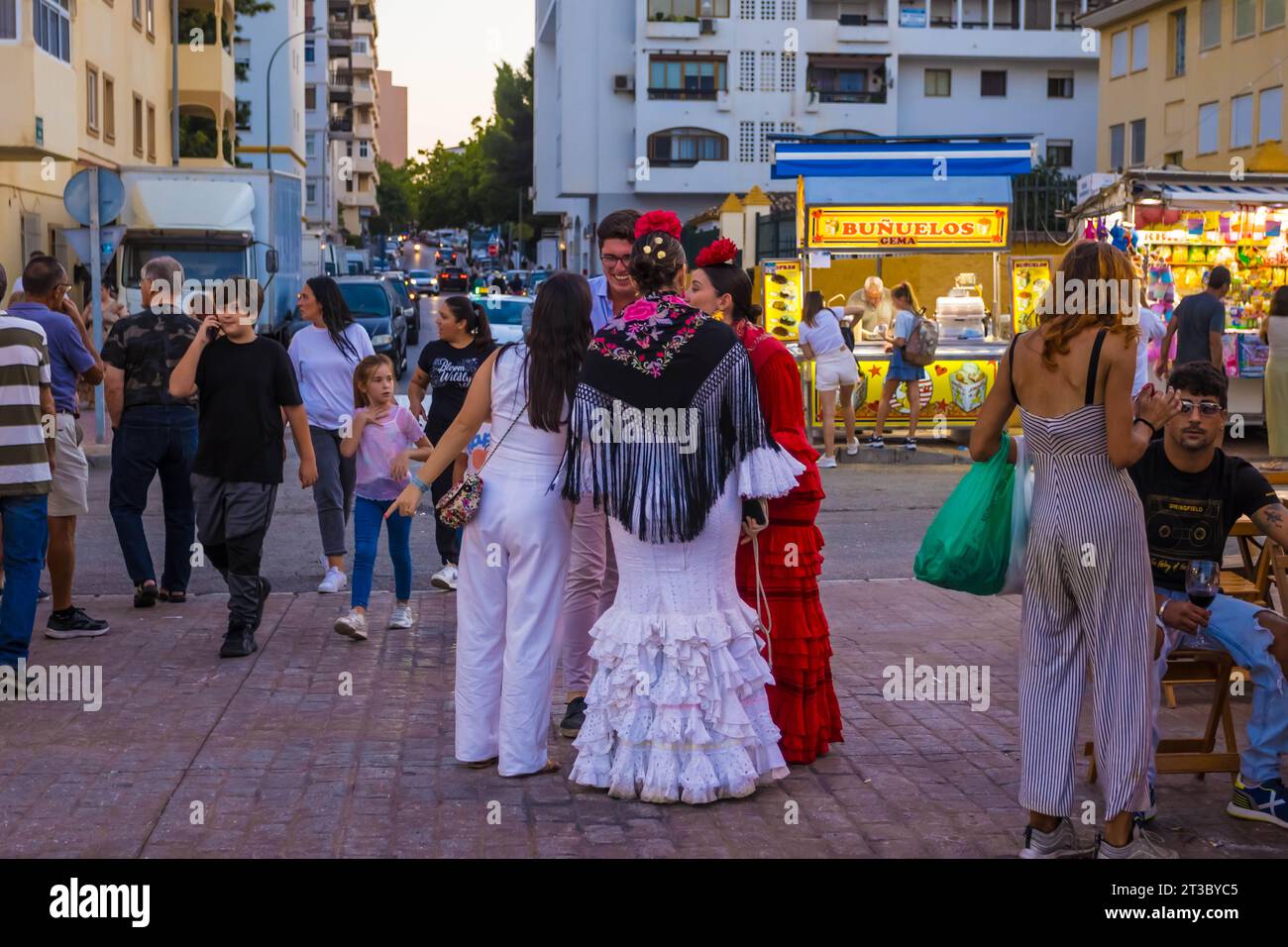 Spanien im Jahr 2023 Fuengirola Feria Stockfoto