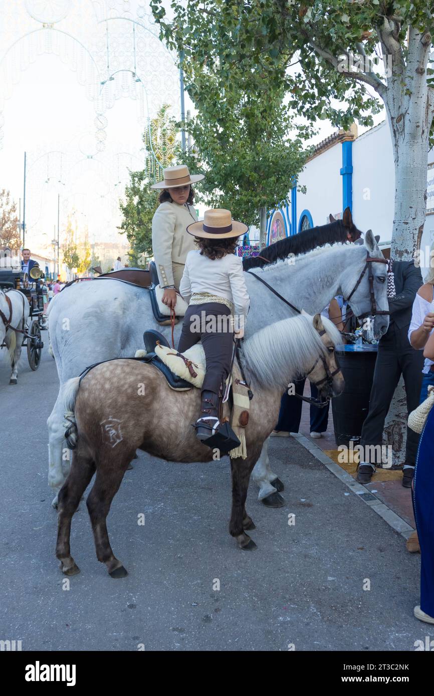 Spanien im Jahr 2023 Fuengirola Feria Stockfoto