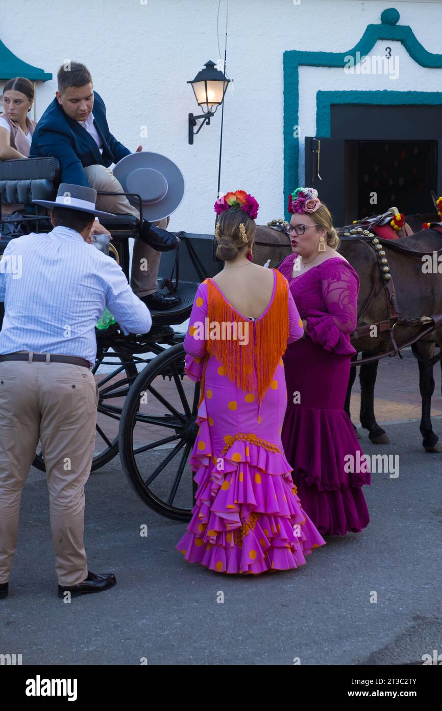 Spanien im Jahr 2023 Fuengirola Feria Stockfoto