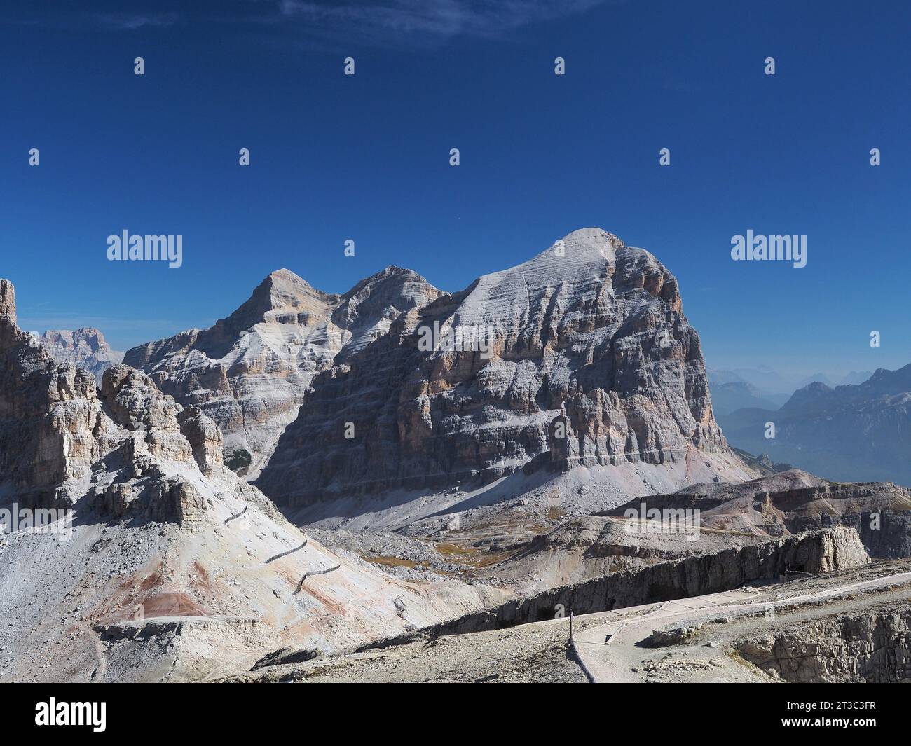 Tofana di Rozes in den Dolomiten von Ampezzo Stockfoto