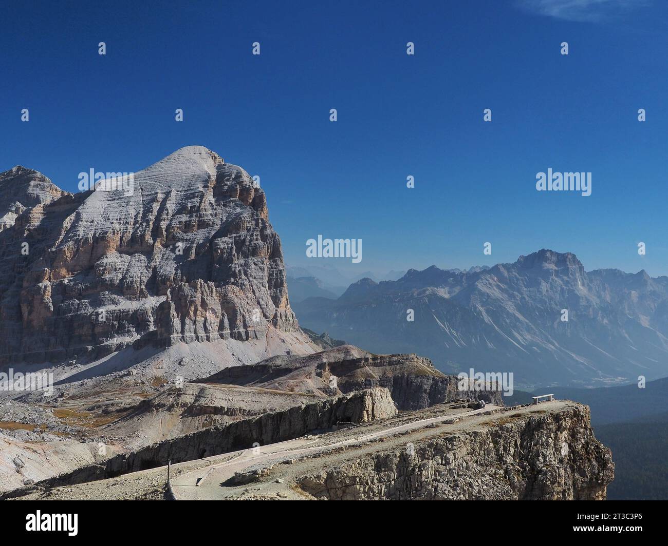 Tofana di Rozes in den Dolomiten von Ampezzo Stockfoto