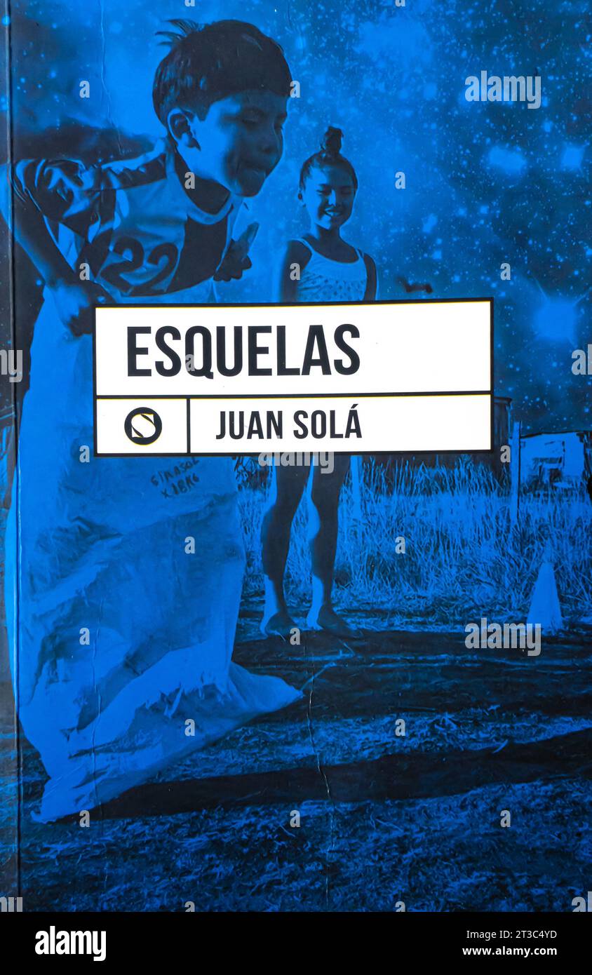 Nachruf - Juan Solá Esquelas Buch Stockfoto