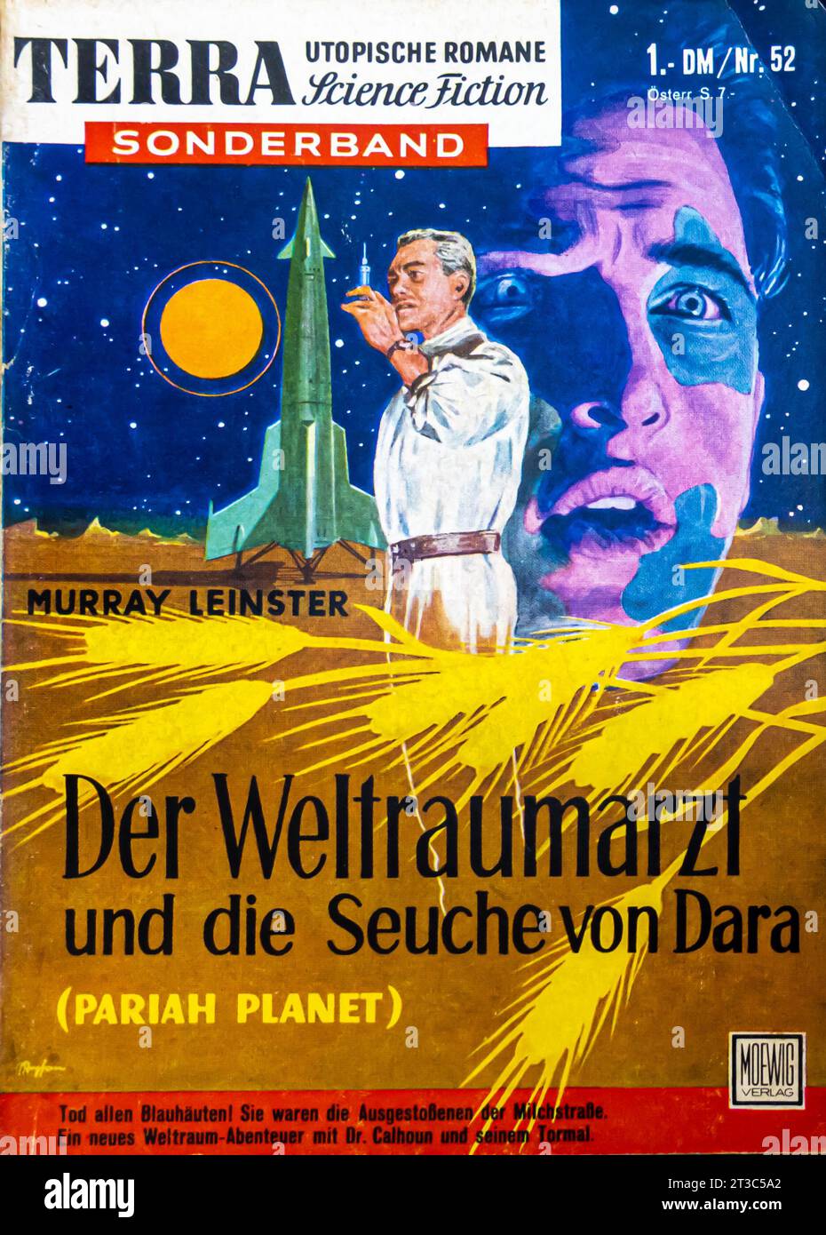 Murray Leinster : der Weltraumarzt und die Seuche von Dara Terra Sonderband 52, 1962 Deutsche Erstausgabe Stockfoto