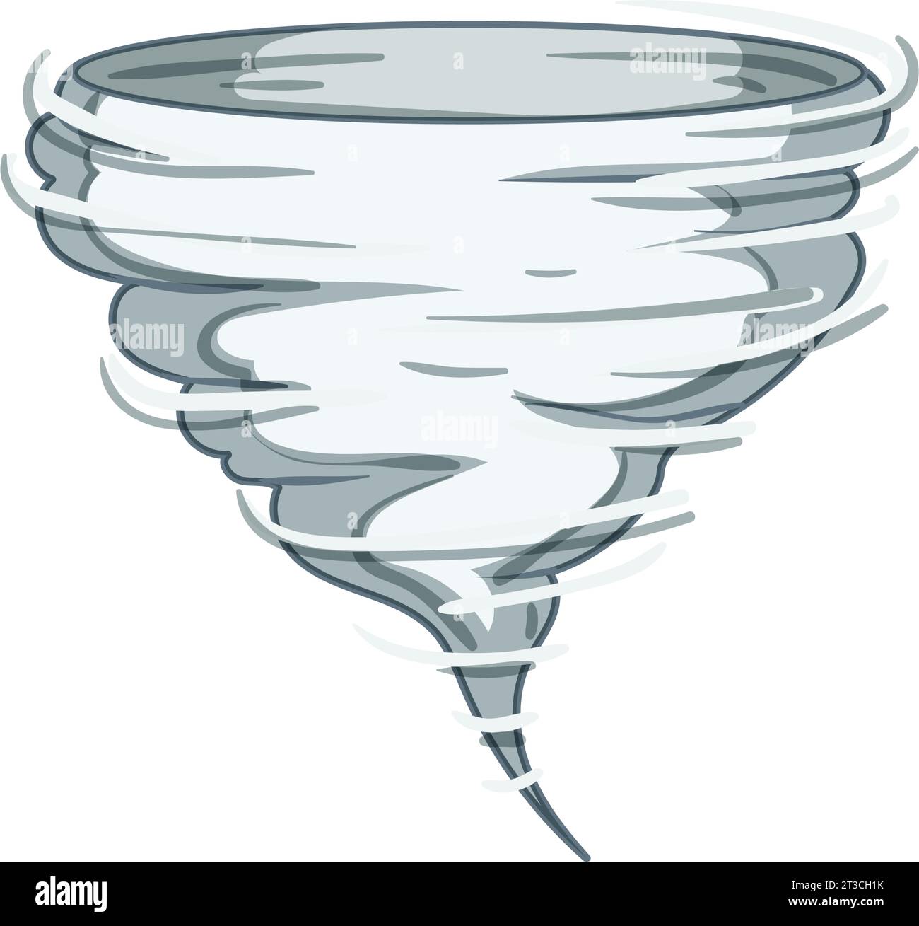 Twister Tornado Cartoon Vektor Illustration Stock Vektor