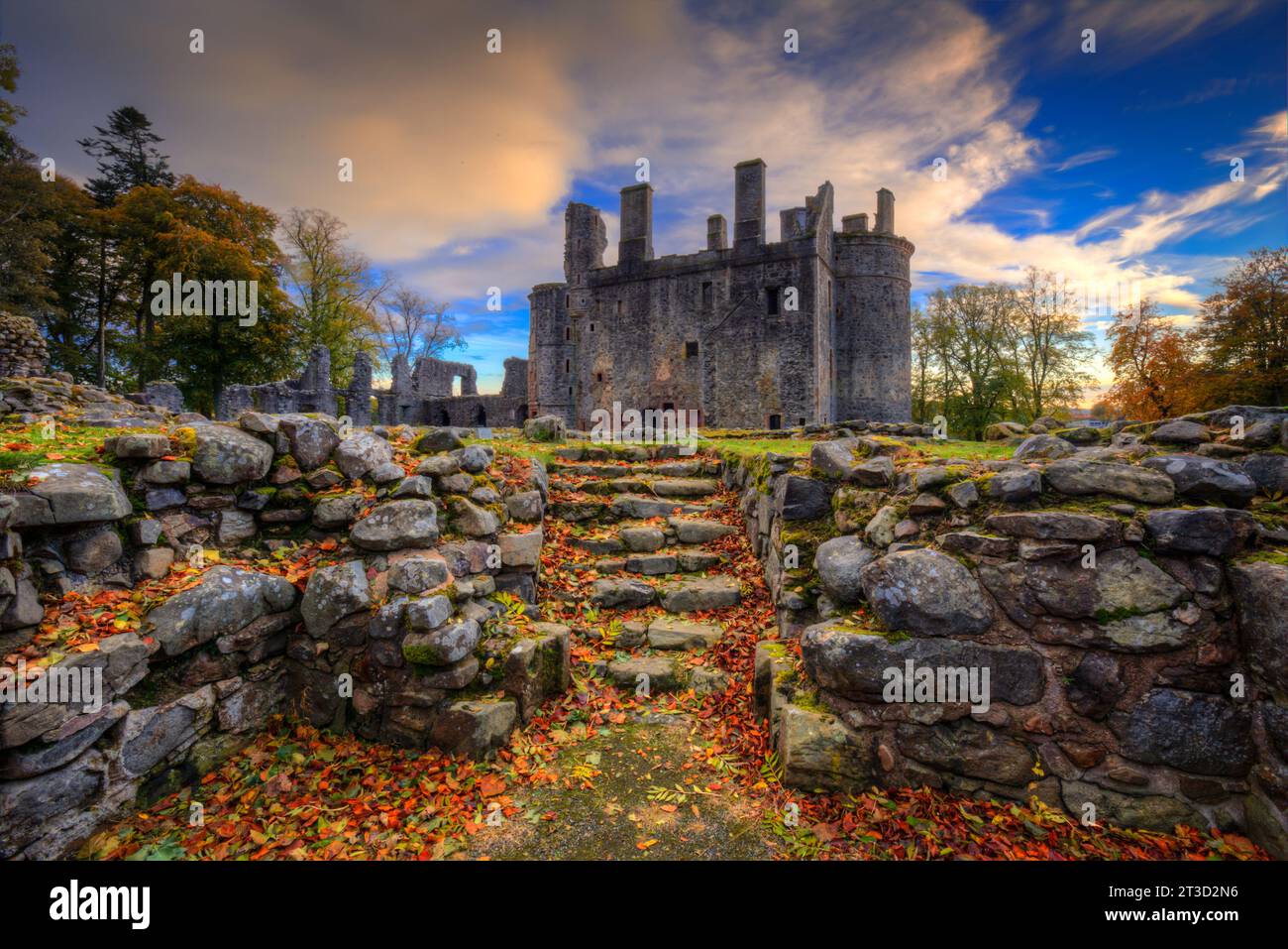 huntly Castle aberdeenshire schottland. Stockfoto