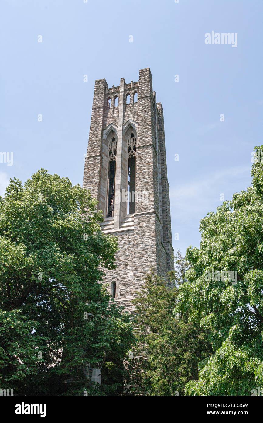 Clothier Bell Tower, Swarthmore College, Swarthmore, Pennsylvania, USA Stockfoto