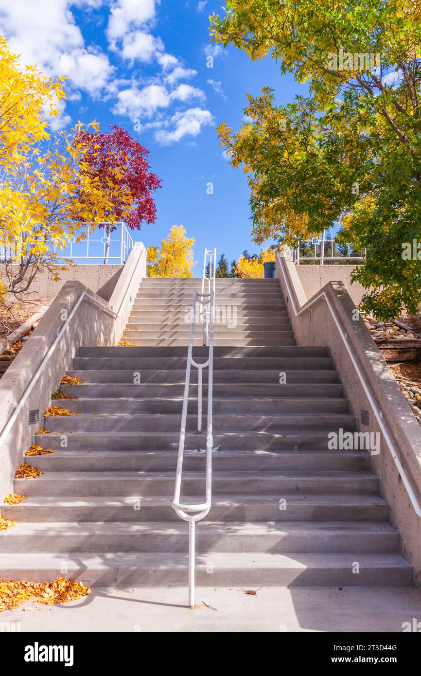 Barry Goldwater Air Force Academy Visitor Center in Colorado Springs, Colorado. Stockfoto