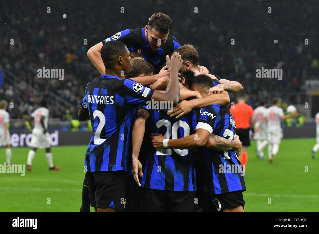 Mailand, Italien. Oktober 2023. Exultance Inter - Inter-Salisburgo - UEFA Champions League während Inter - FC Internazionale vs FC Salzburg, UEFA Champions League Fußballspiel in Mailand, Italien, 24. Oktober 2023 Credit: Independent Photo Agency/Alamy Live News Stockfoto