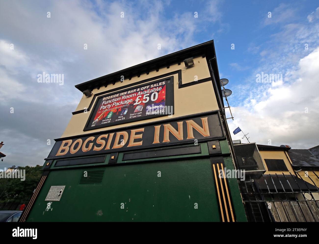 Bogside Inn - Phorcaish die Bogside Gegend von Derry Londonderry, Nordirland, Großbritannien, BT48 9JE Stockfoto