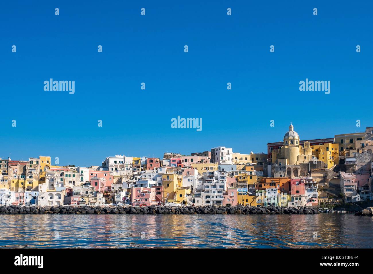 Italien, Kampanien, Golf von Neapel, Insel Procida, Corricella port Stockfoto