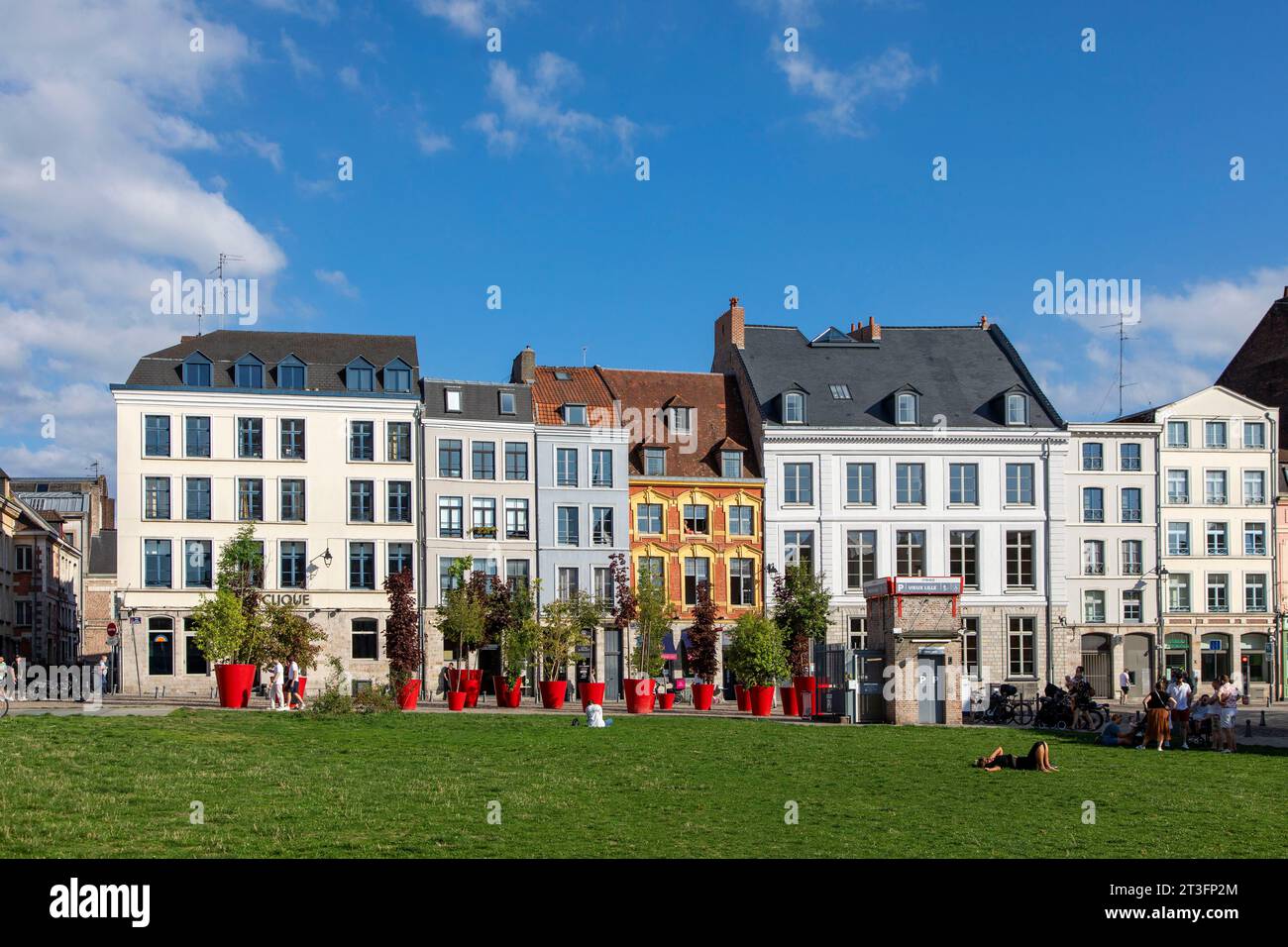 Frankreich, Nord, Lille, Peuple belge Avenue in der Altstadt Stockfoto