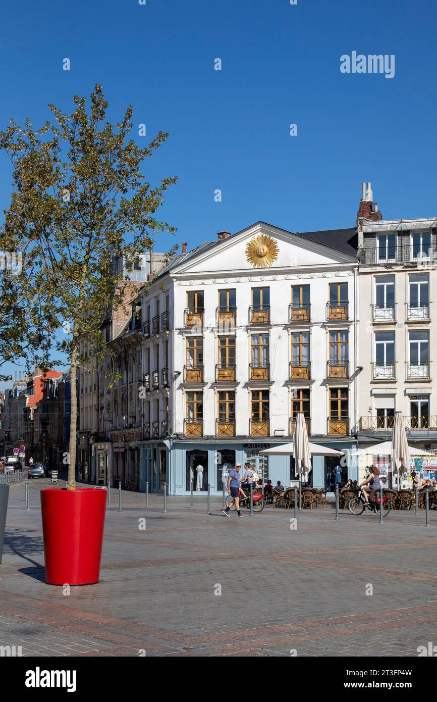 Frankreich, Nord, Lille, Place du Général de Gaulle oder Grand Place Stockfoto