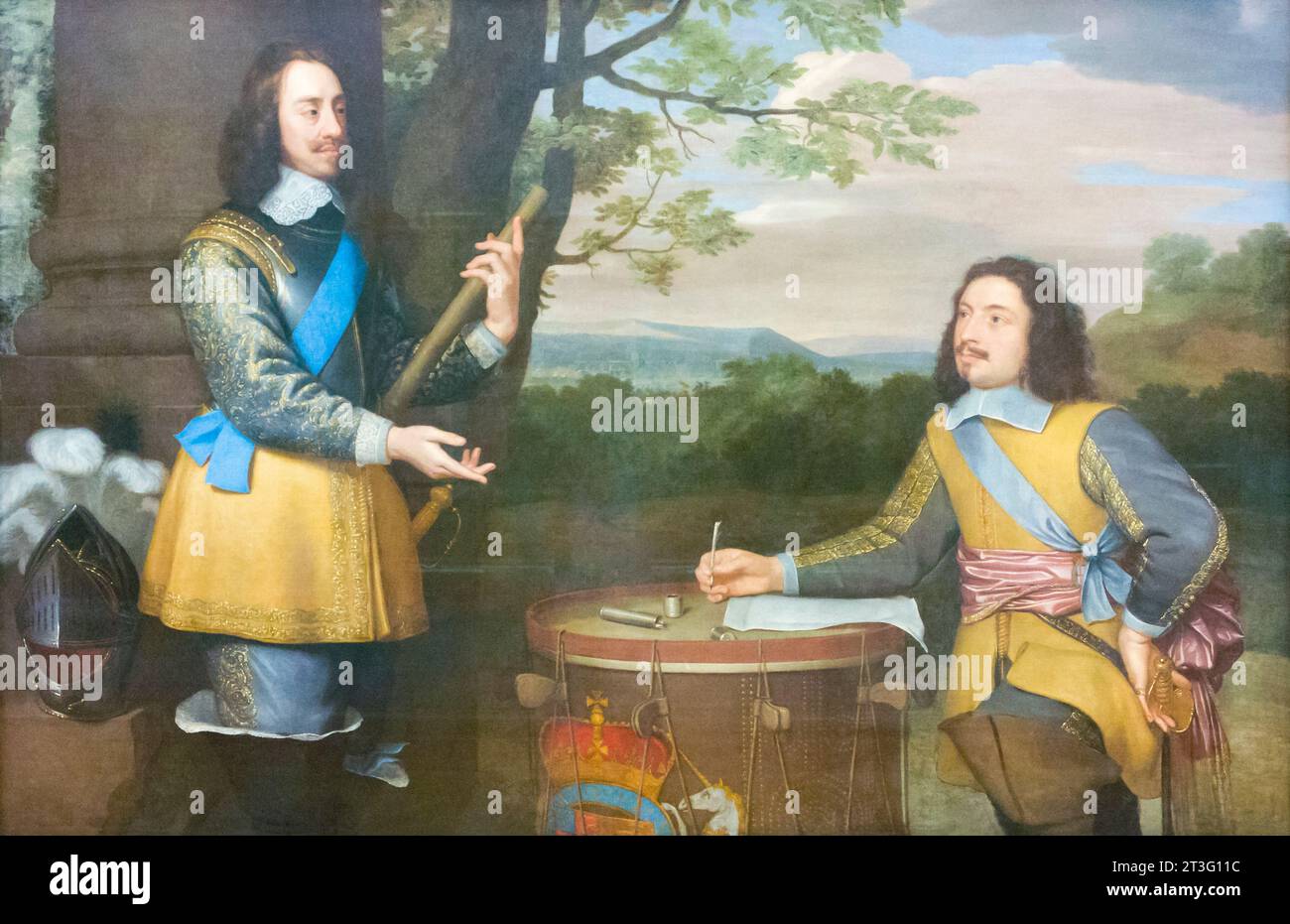 König Karl I. und Sir Edward Walker von unbekanntem Künstler Stockfoto