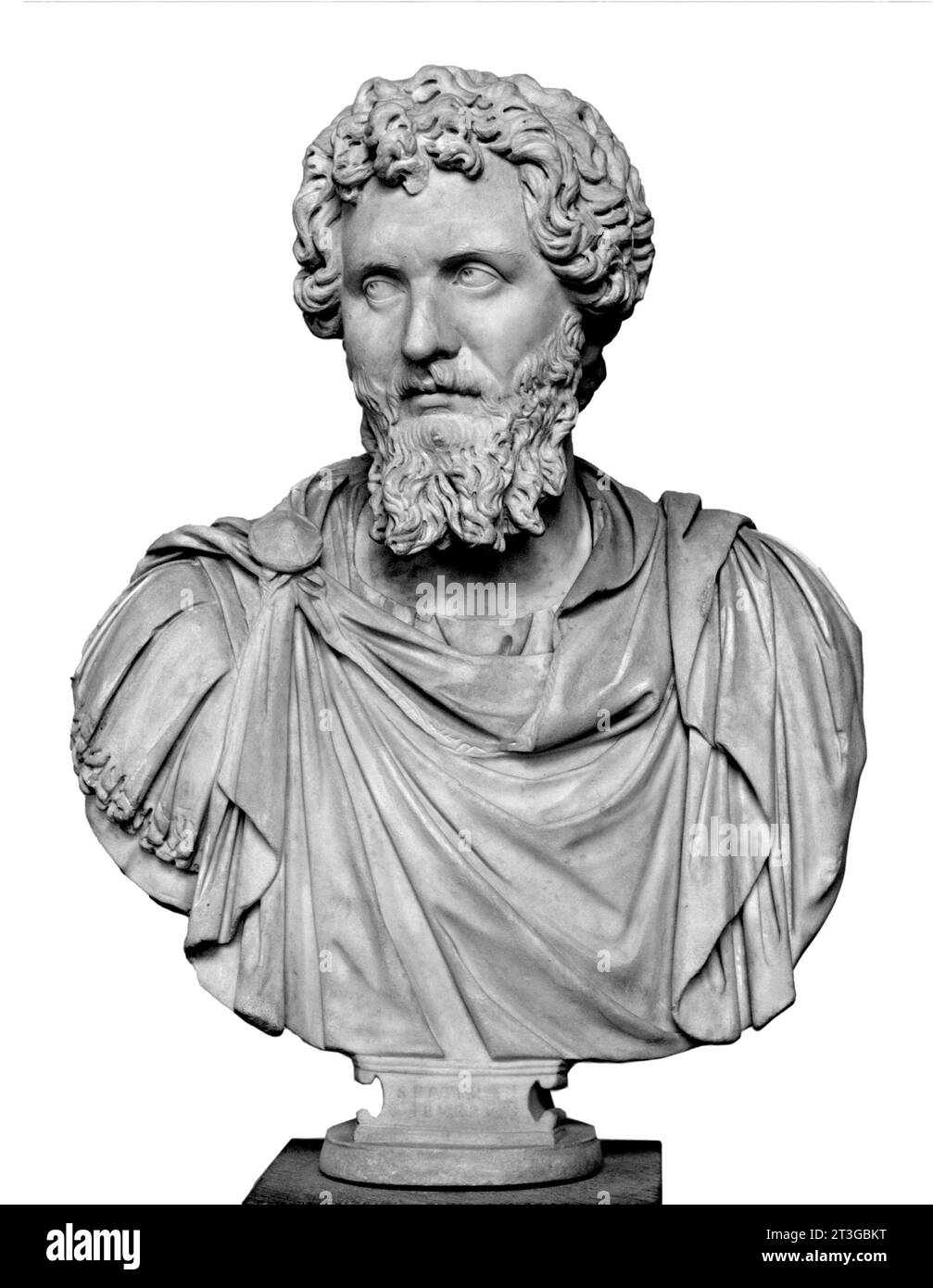 Septimius Severus. Büste des römischen Kaisers Lucius Septimius Severus (145–211), Münchner Glyptotek Stockfoto