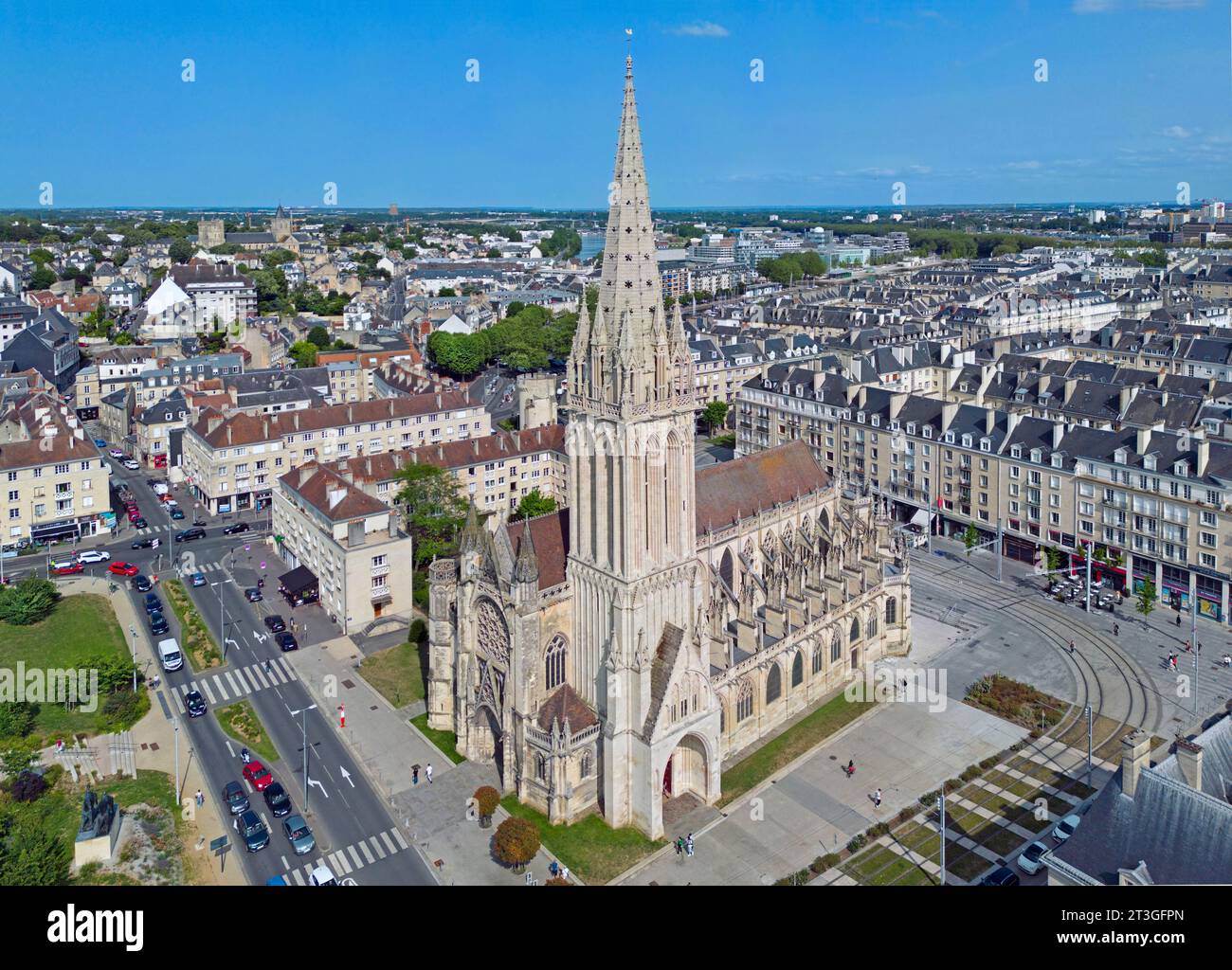 Frankreich, Calvados, Caen, Kirche Saint-Pierre Stockfoto