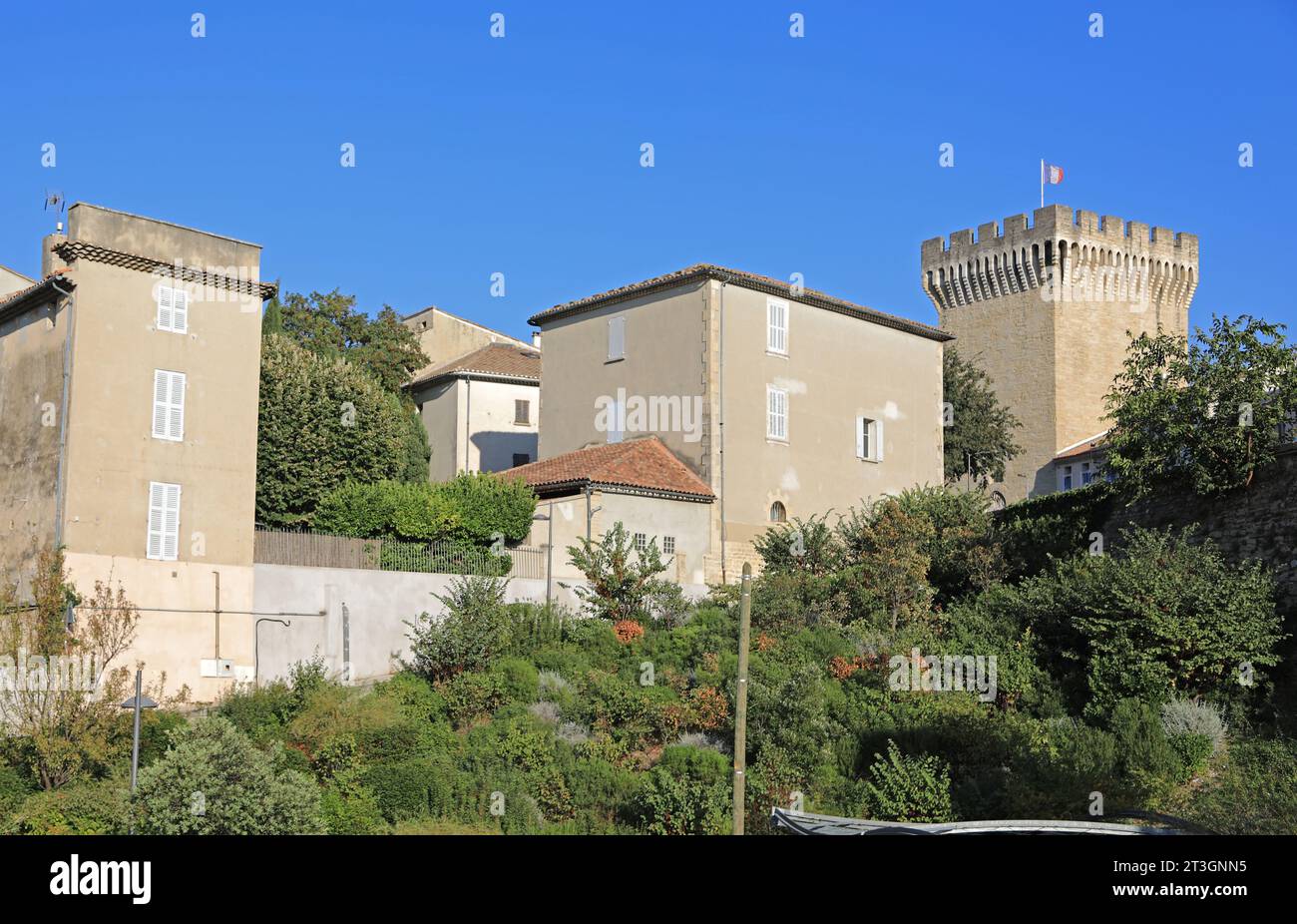 Carpentras Vaucluse und die 14. C. Porte d'Orange, Frankreich Stockfoto