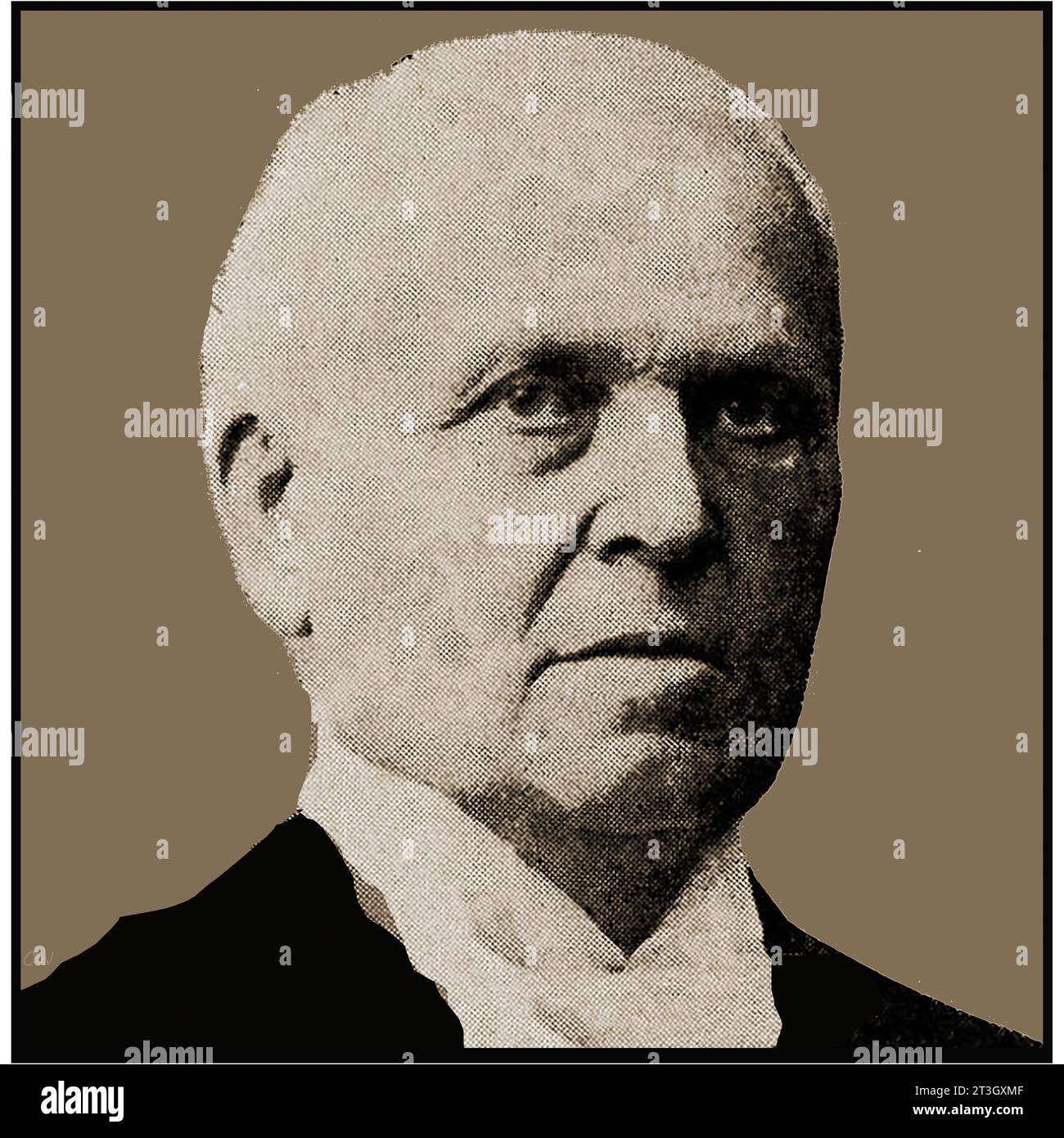 Ein Porträt des amerikanischen Richters R. A. Watts, der mit der Untersuchung der Verschwörung von Abraham Lincoln in Verbindung steht Stockfoto