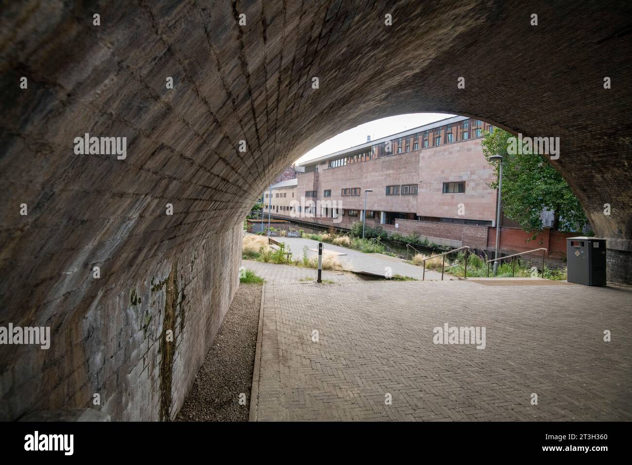 Kanalseite in Nottingham City, Nottinghamshire England Großbritannien Stockfoto