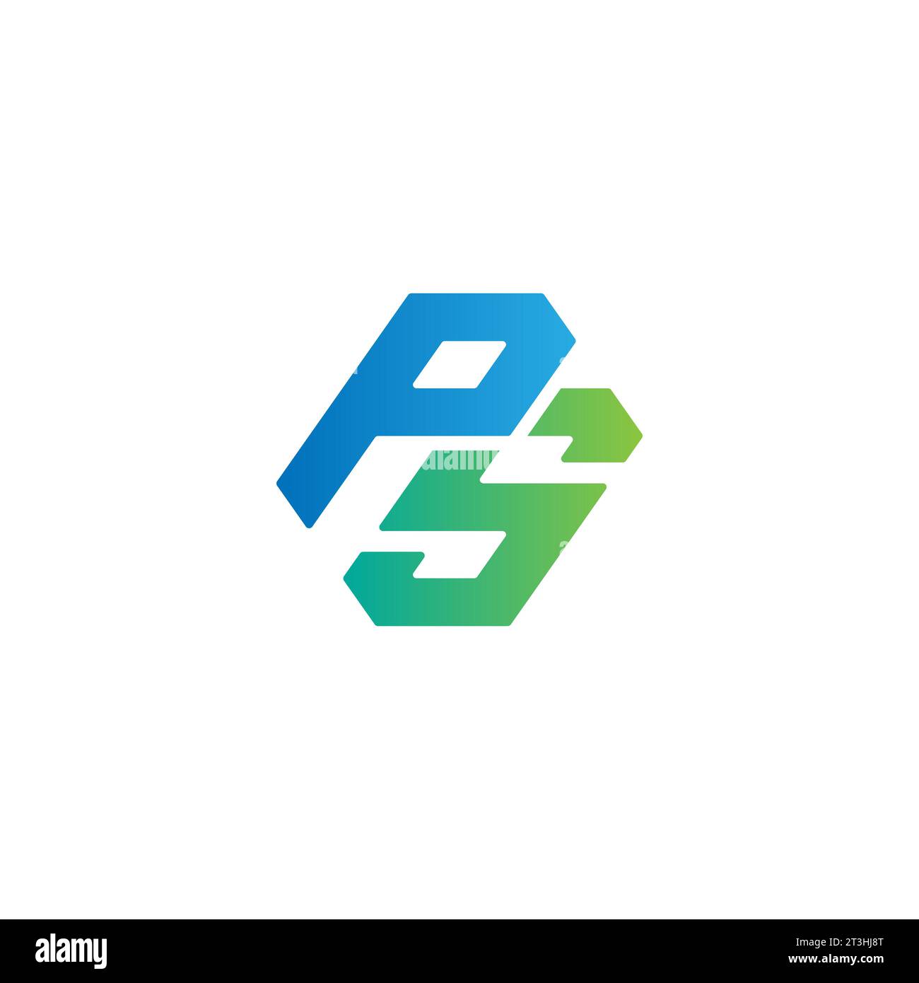 PS-Logo, PS-Monogramm, ursprüngliches PS-Logo, PS-Letter-Logo, Symbol, Vektor Stock Vektor