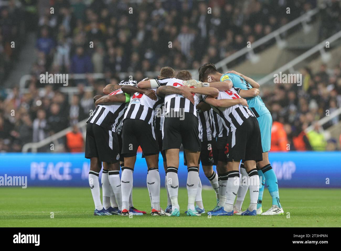 Newcastle, Großbritannien. Oktober 2023. Vor dem Spiel der UEFA Champions League spielen Newcastle United gegen Borussia Dortmund in St. James's Park, Newcastle, Großbritannien, 25. Oktober 2023 (Foto: Mark Cosgrove/News Images) Credit: News Images LTD/Alamy Live News Stockfoto