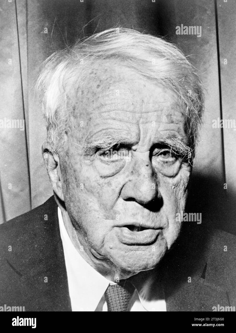 Robert Lee Frost (1874–1963) US-amerikanischer Dichter. Stockfoto