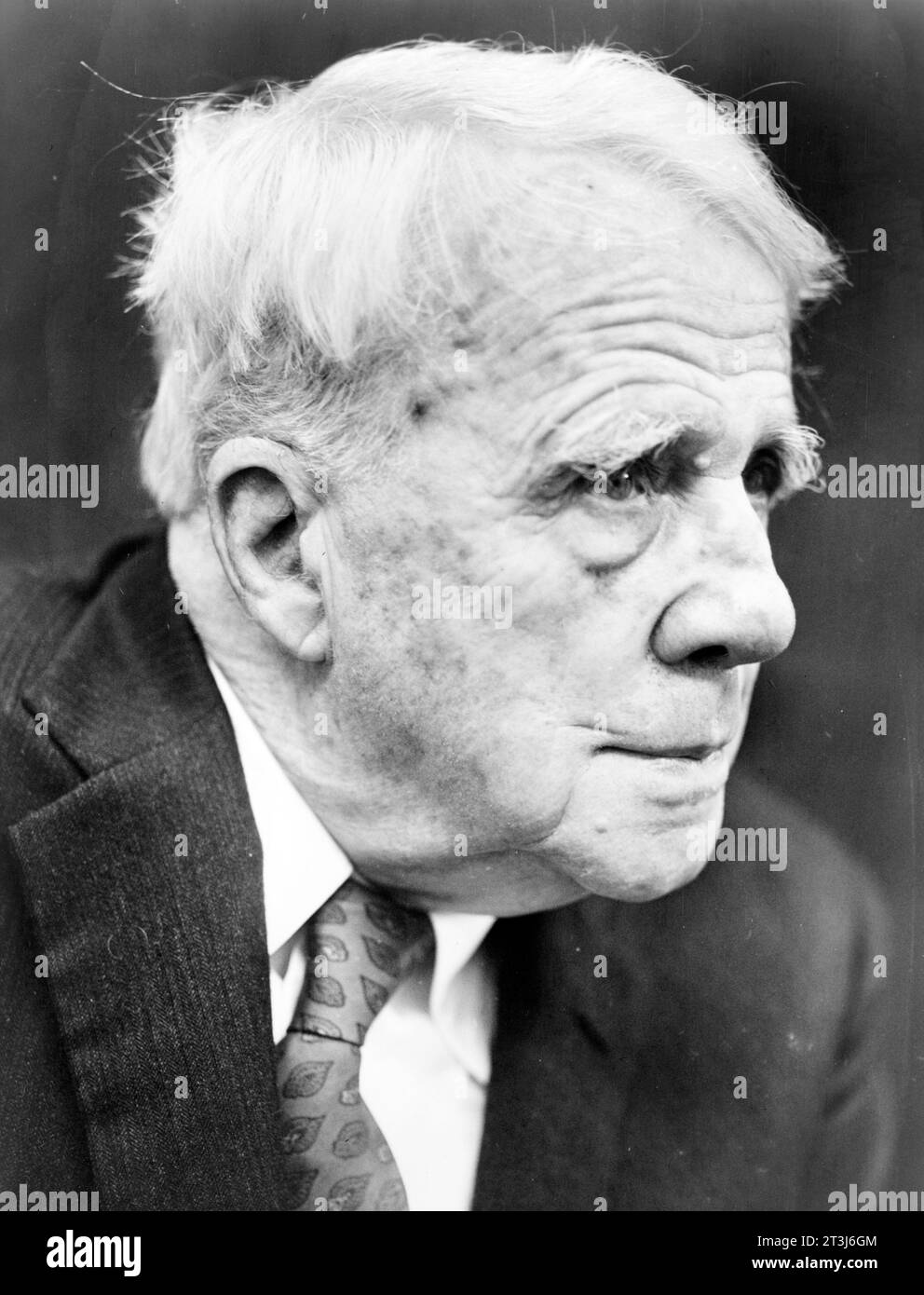 Robert Lee Frost (1874–1963) US-amerikanischer Dichter. Stockfoto