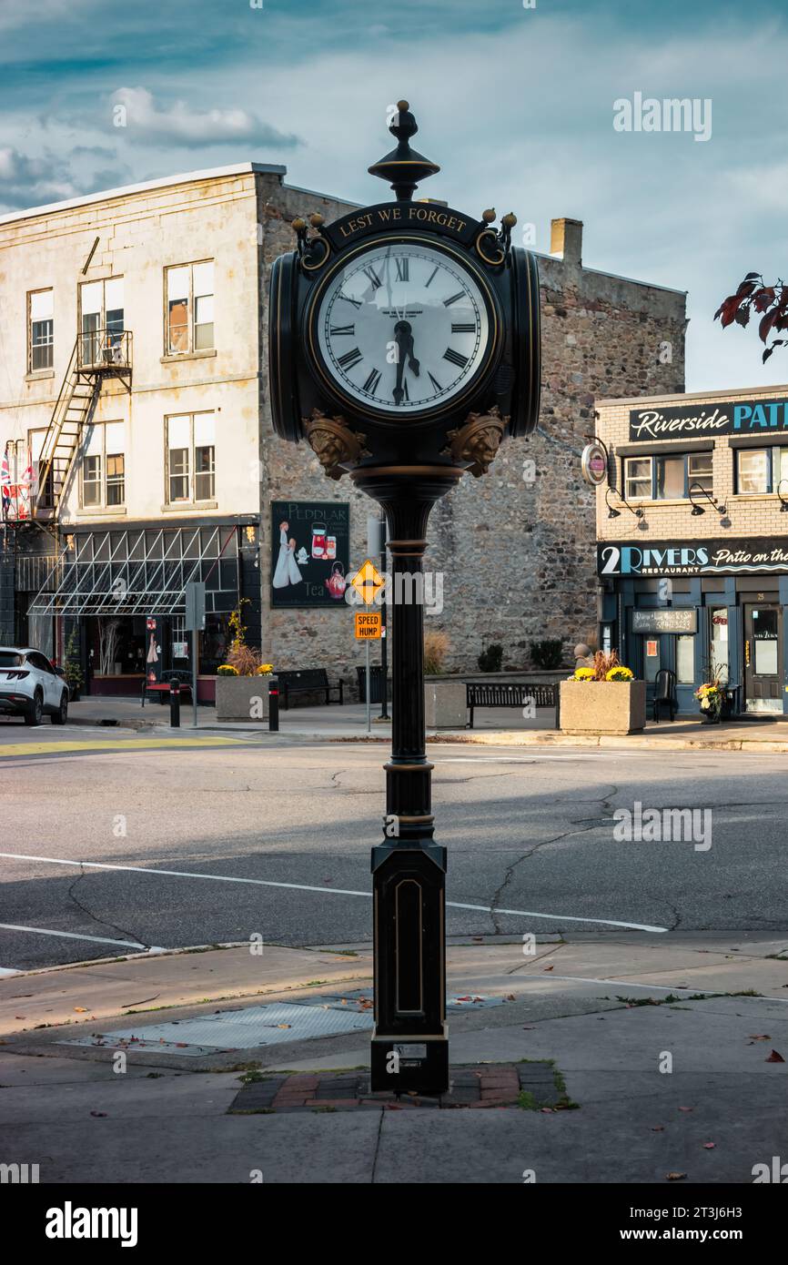 Stadtzentrum Von Paris, Ontario, Kanada. Stockfoto