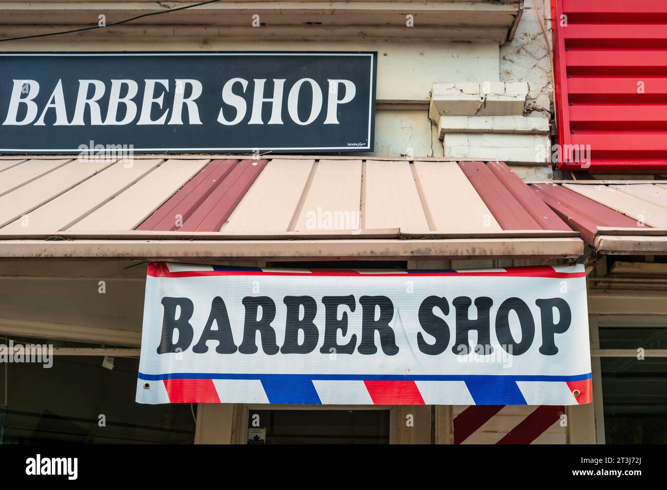 Barber Shop anmelden Stockfoto