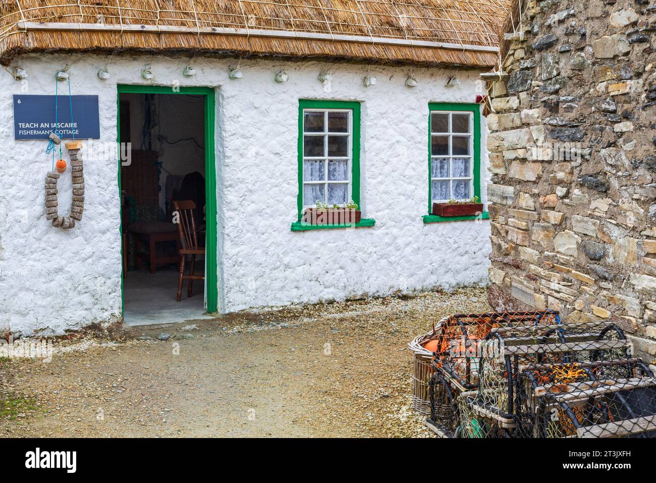 Glencolumbkille Folk Village, County Donegal, Irland Stockfoto