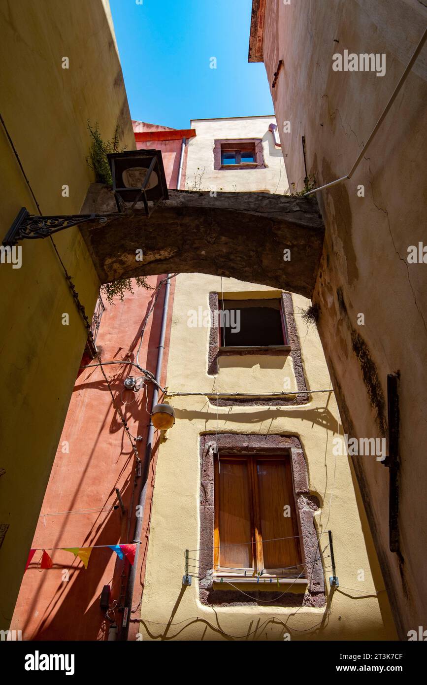 Stadt Bosa - Sardinien - Italien Stockfoto